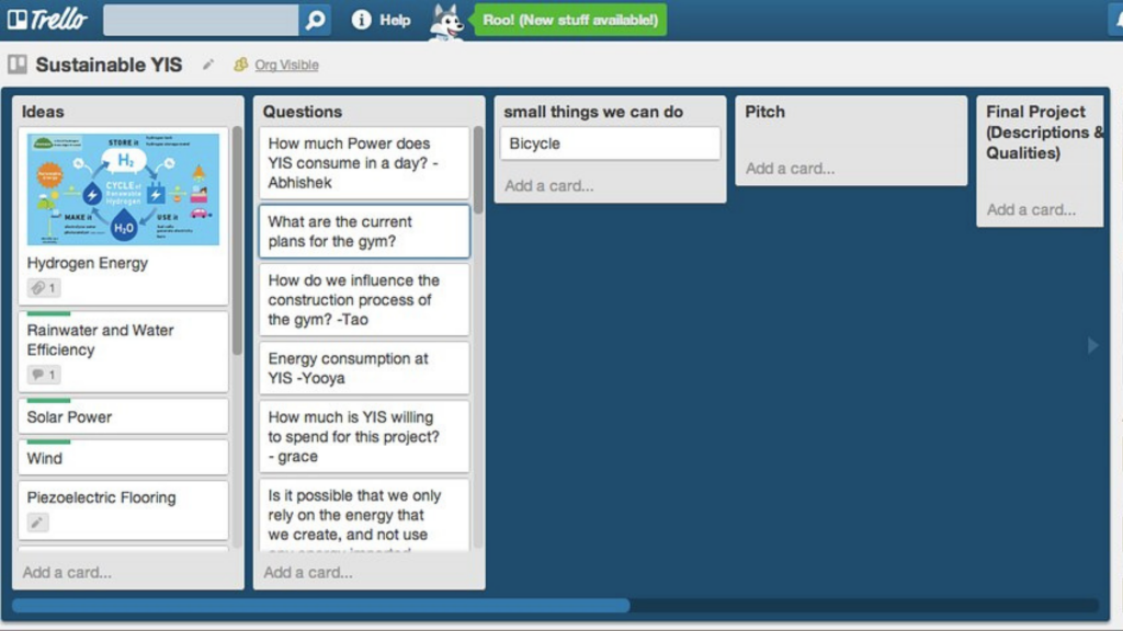 Trello image for Kanban example