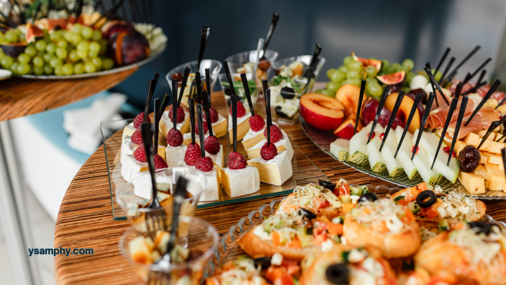 Corporate Catering Tips: From Boardroom Meetings To Gala Dinners 3 a table with different food items