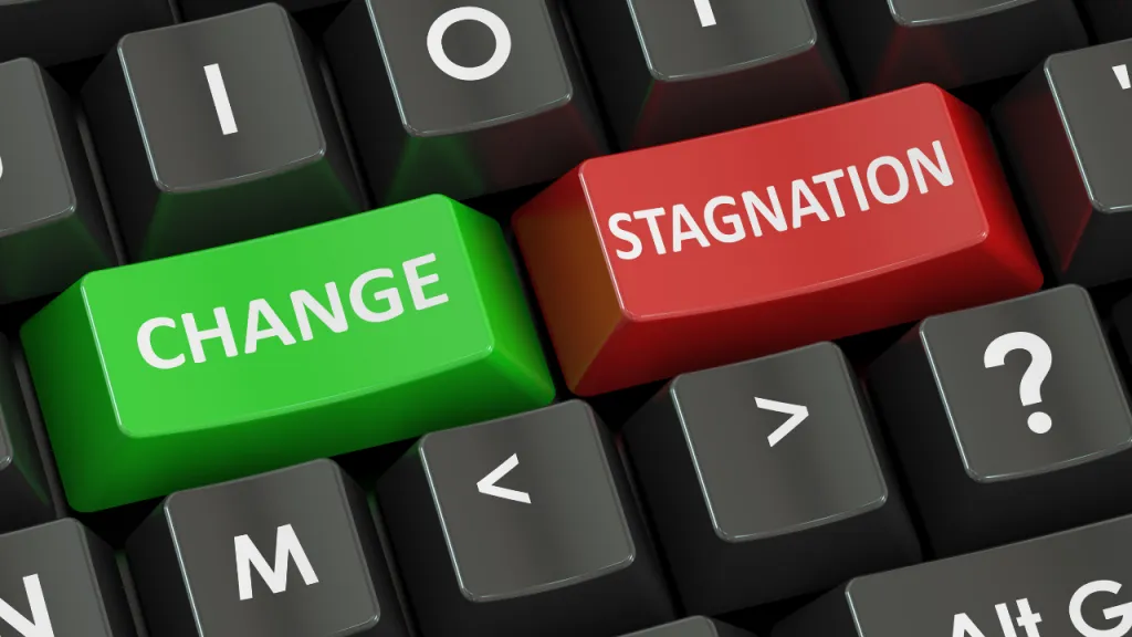 Say Goodbye To Stagnation: 7 Must-Know Tips For Business Growth 1 change vs stagnation